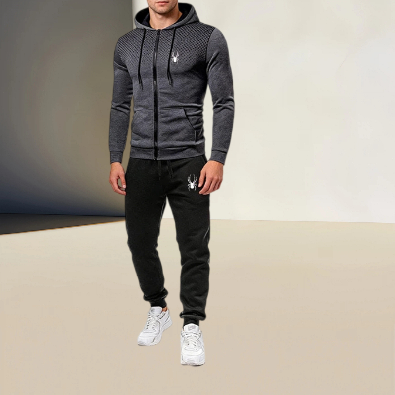 Street Fashion In China - Spring/Summer Men's Casual Sportswear Set, Printed