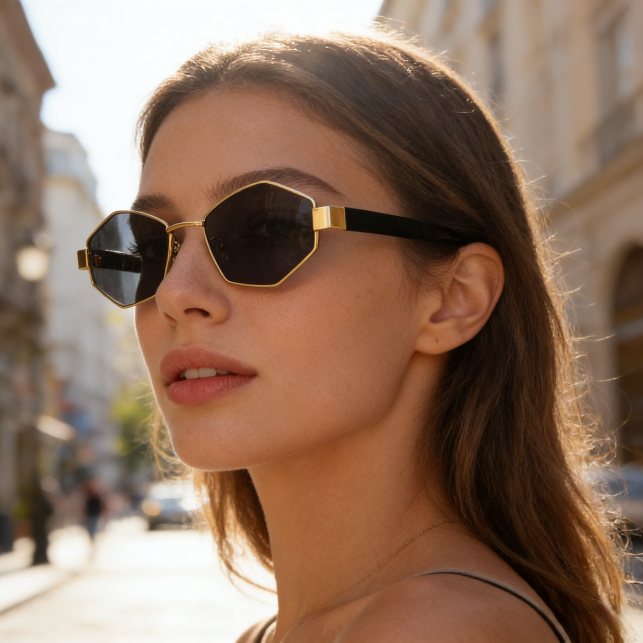 Street Fashion High End - New Trendy Street Style Polygonal Sunglasses,