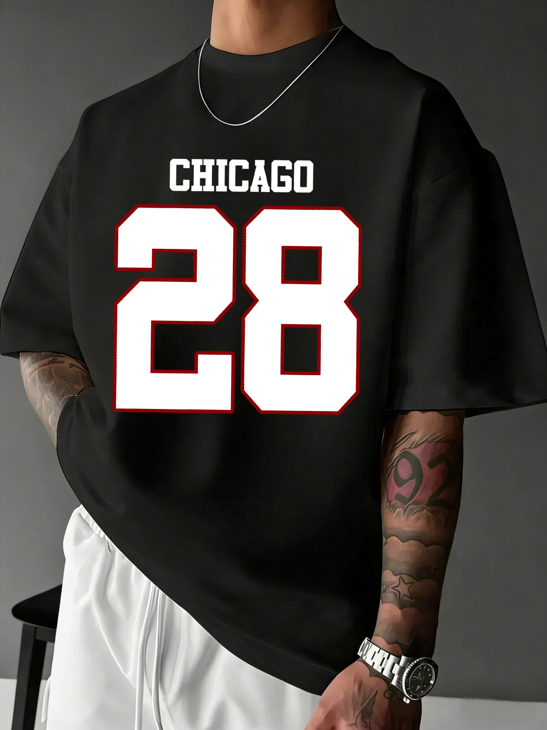 Street Fashion Chicago - Chicago Number 28 Creative Printed Basics