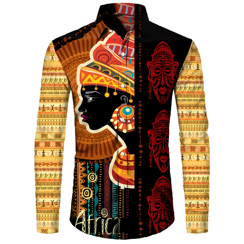 Street Fashion Egypt - Ancient Egypt Printed Men's Shirt Fashion