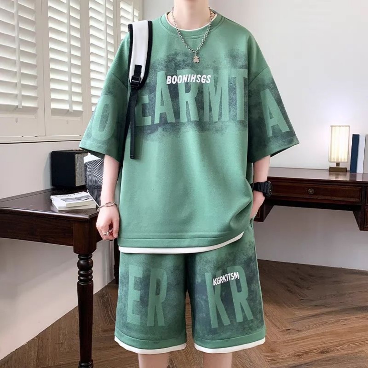 2026 Summer New Men's Short-Sl - Street Fashion For 2026 avaliação e preço