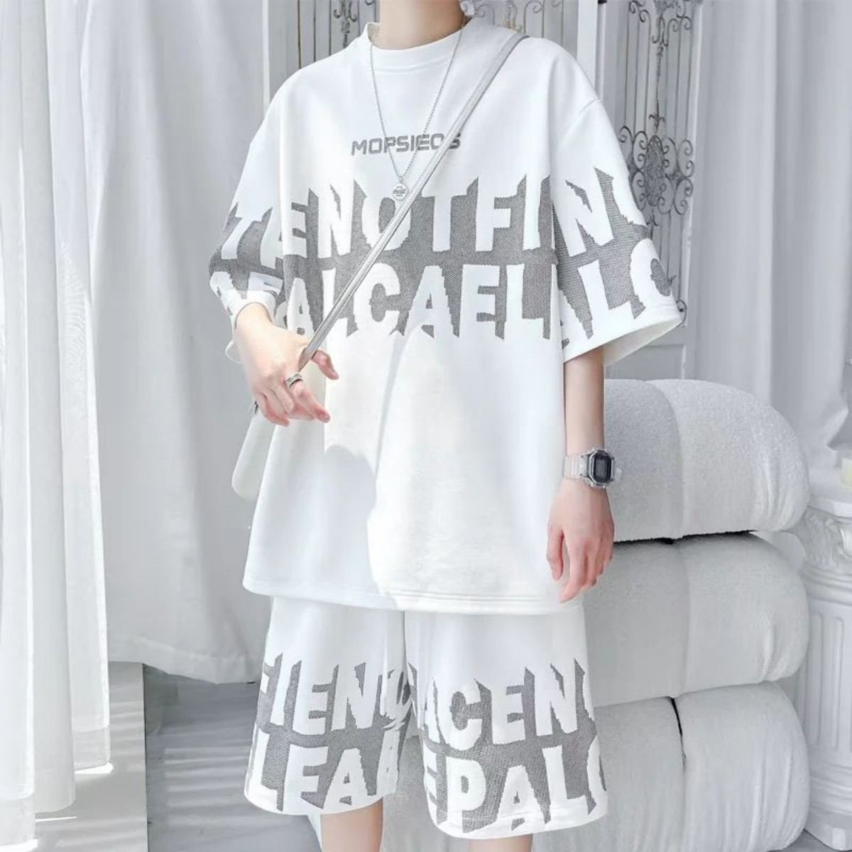 2026 Summer New Men's Short-Sl - Street Fashion For 2026 avaliação e preço
