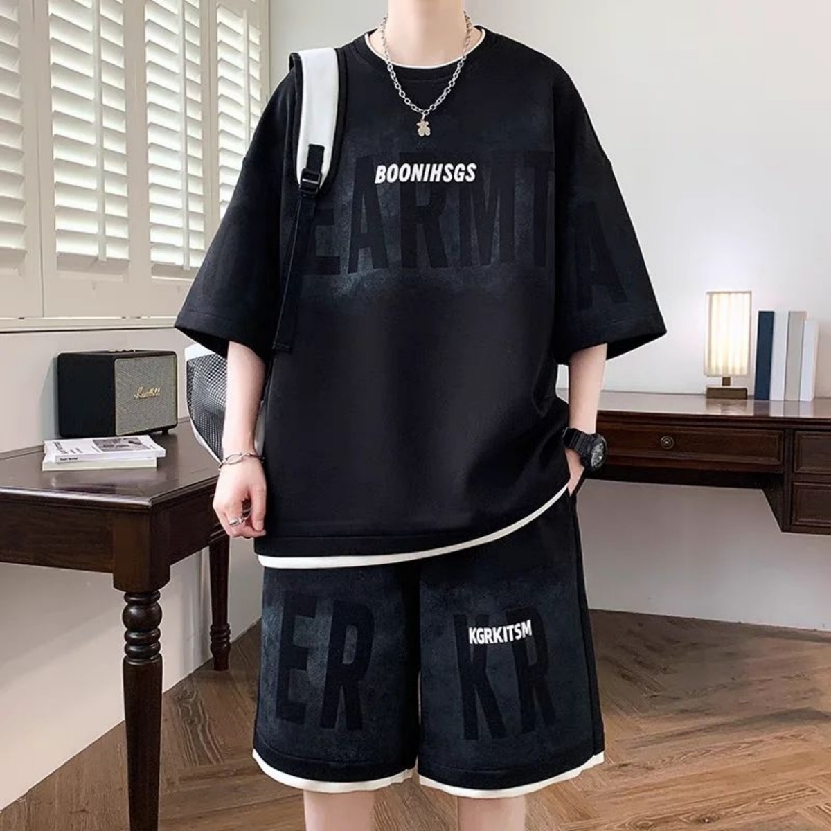 2026 Summer New Men's Short-Sl - Street Fashion For 2026 avaliação e preço