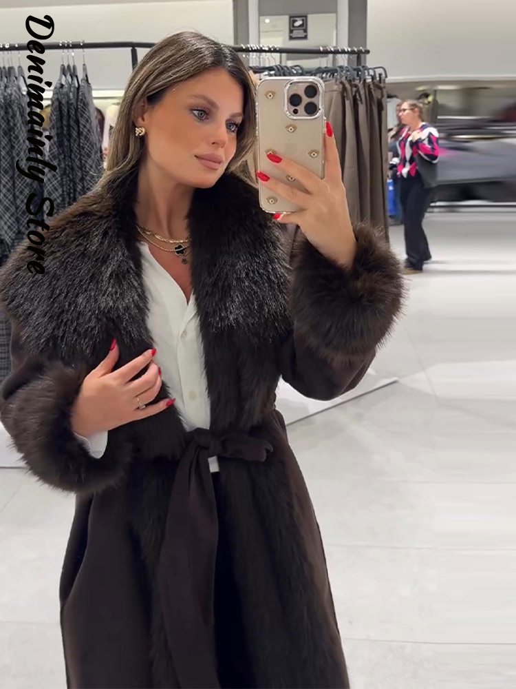 Fashion Luxury Faux Fur Trimme - Street Fashion Necklace avaliação e preço