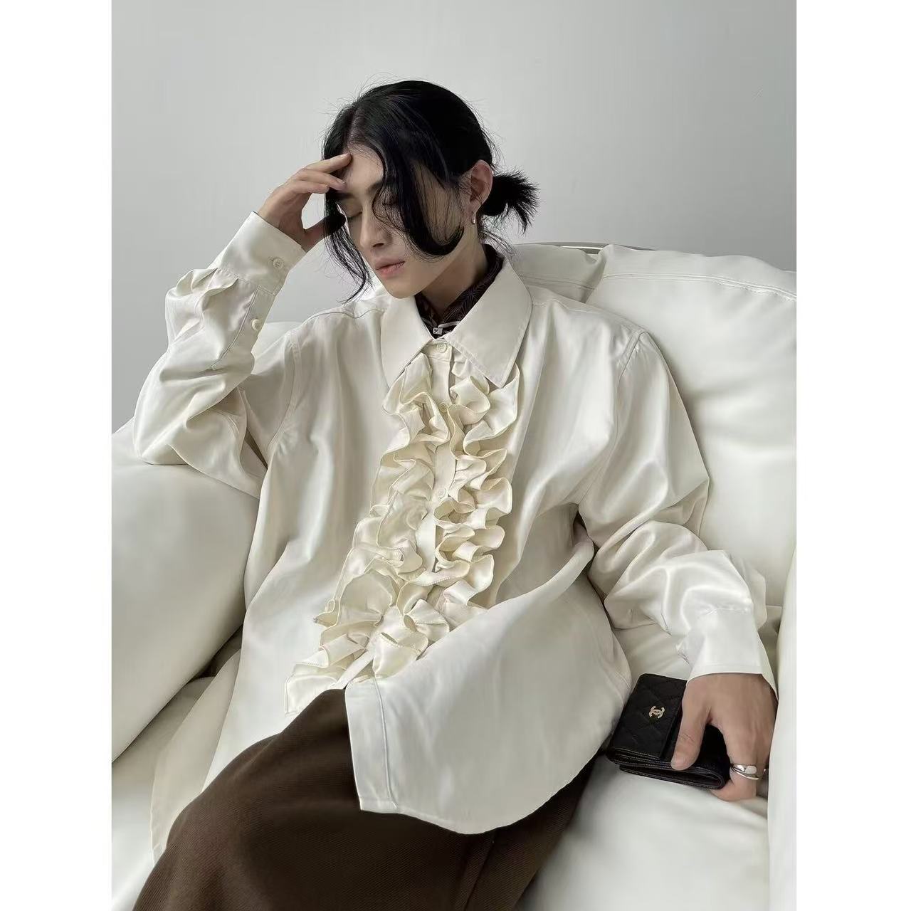 Niche Bisex Lotus Edge Tops Ne - Street Fashion In Chinese avaliação e preço
