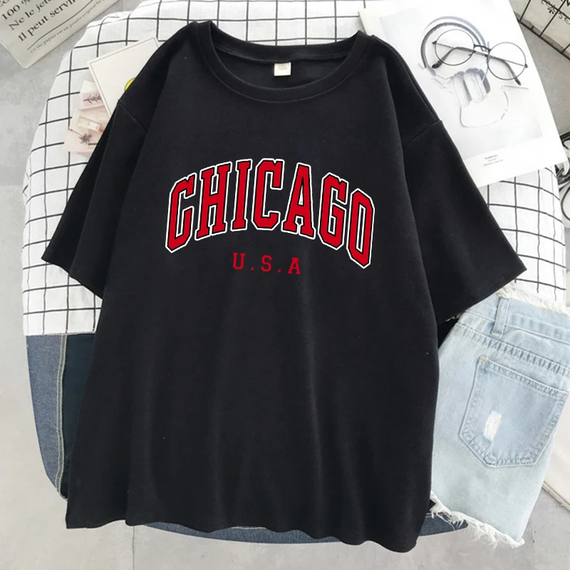 Chicago Usa City Letter Graphi - Street Fashion Chicago avaliação e preço