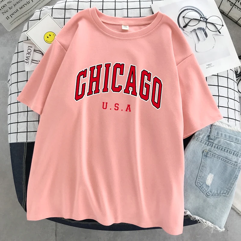 Chicago Usa City Letter Graphi - Street Fashion Chicago avaliação e preço