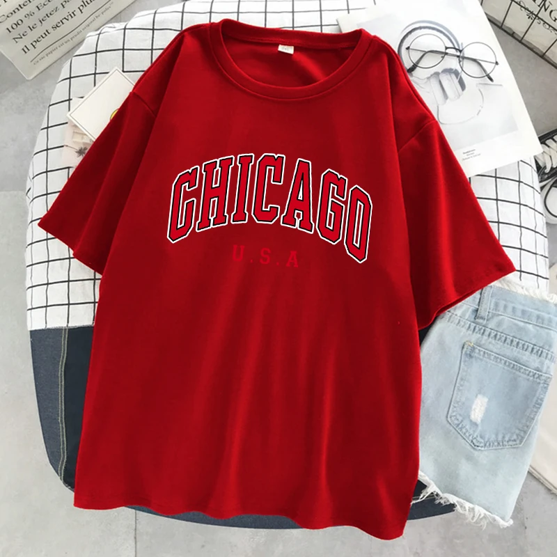 Chicago Usa City Letter Graphi - Street Fashion Chicago avaliação e preço