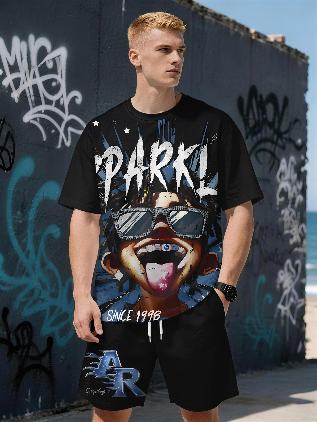 2026 Summer New Men's Short-Sl - Street Fashion For 2026 avaliação e preço