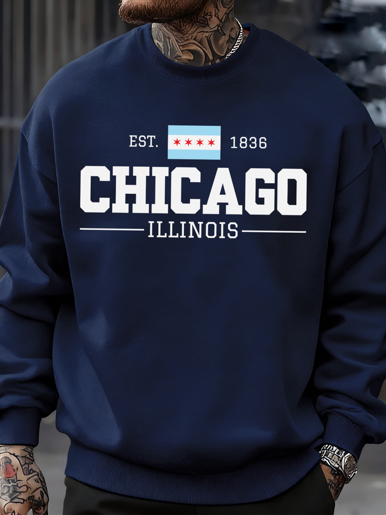Chicago Illinois Printed Autum - Street Fashion Chicago avaliação e preço