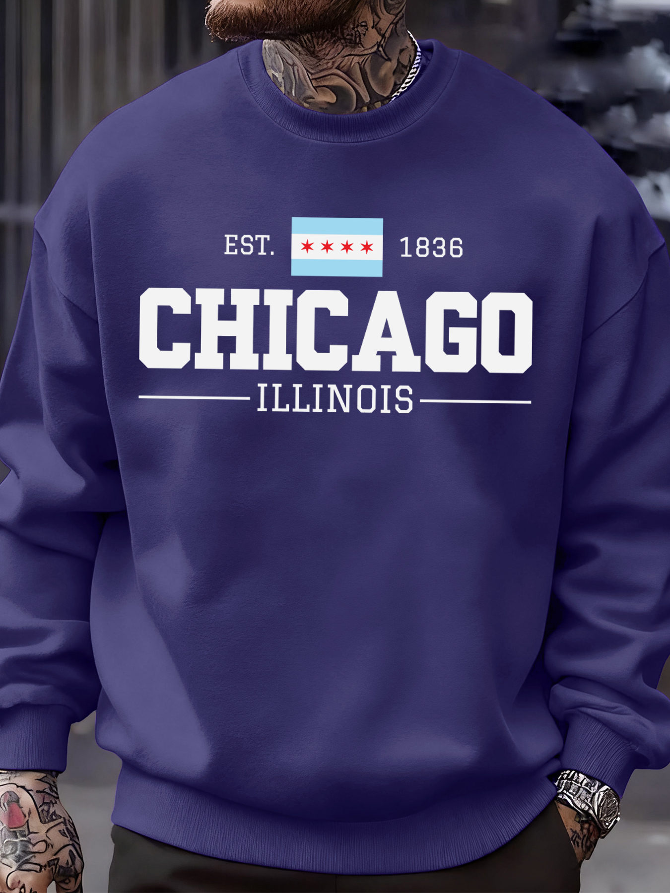 Chicago Illinois Printed Autum - Street Fashion Chicago avaliação e preço