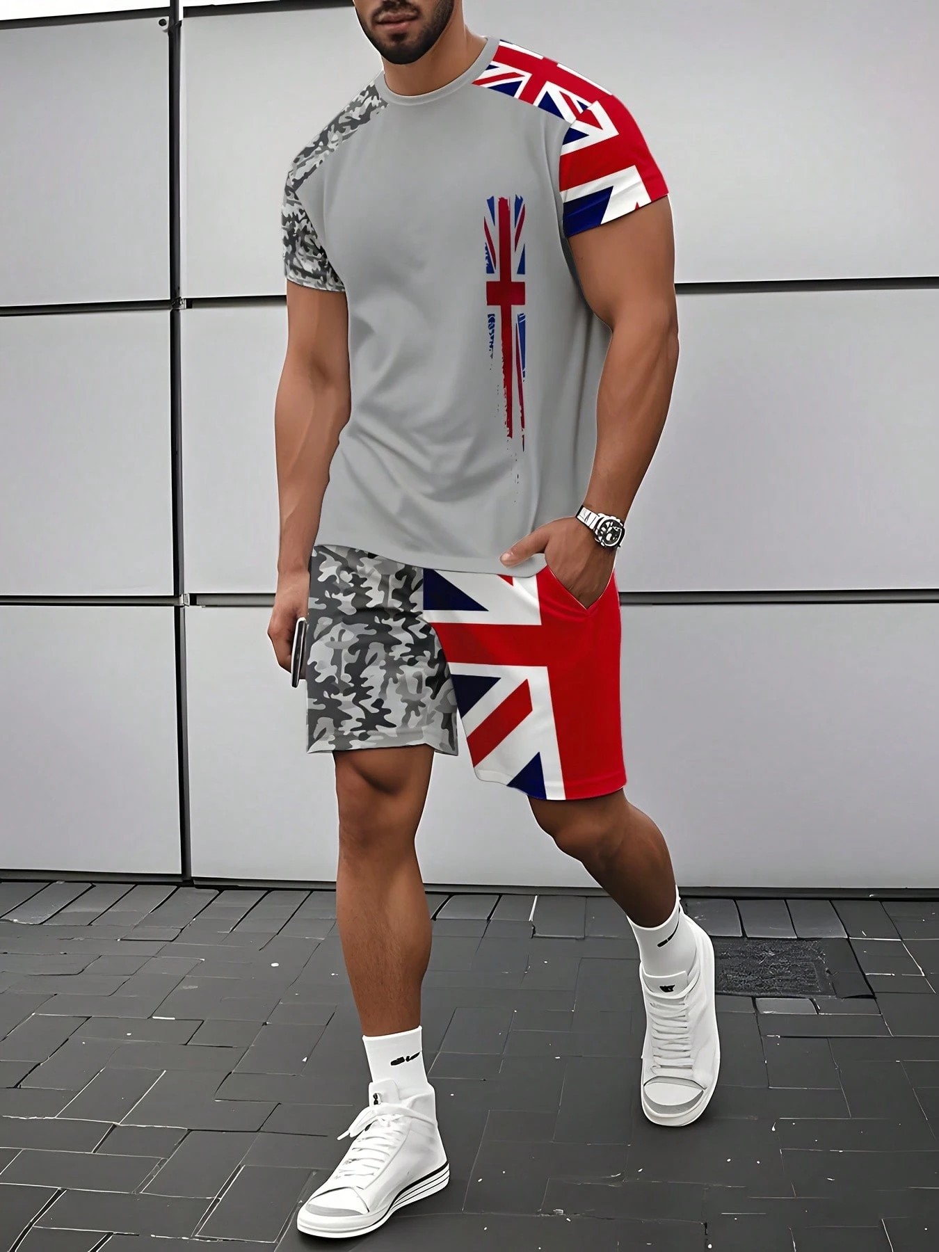 2026 Summer New Men's Short-Sl - Street Fashion For 2026 avaliação e preço