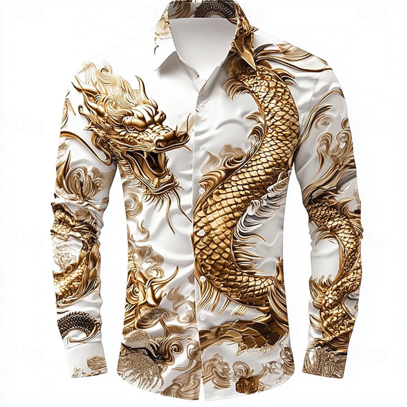 Men's shirt long sleeve shirt  - Street Fashion In Chinese avaliação e preço