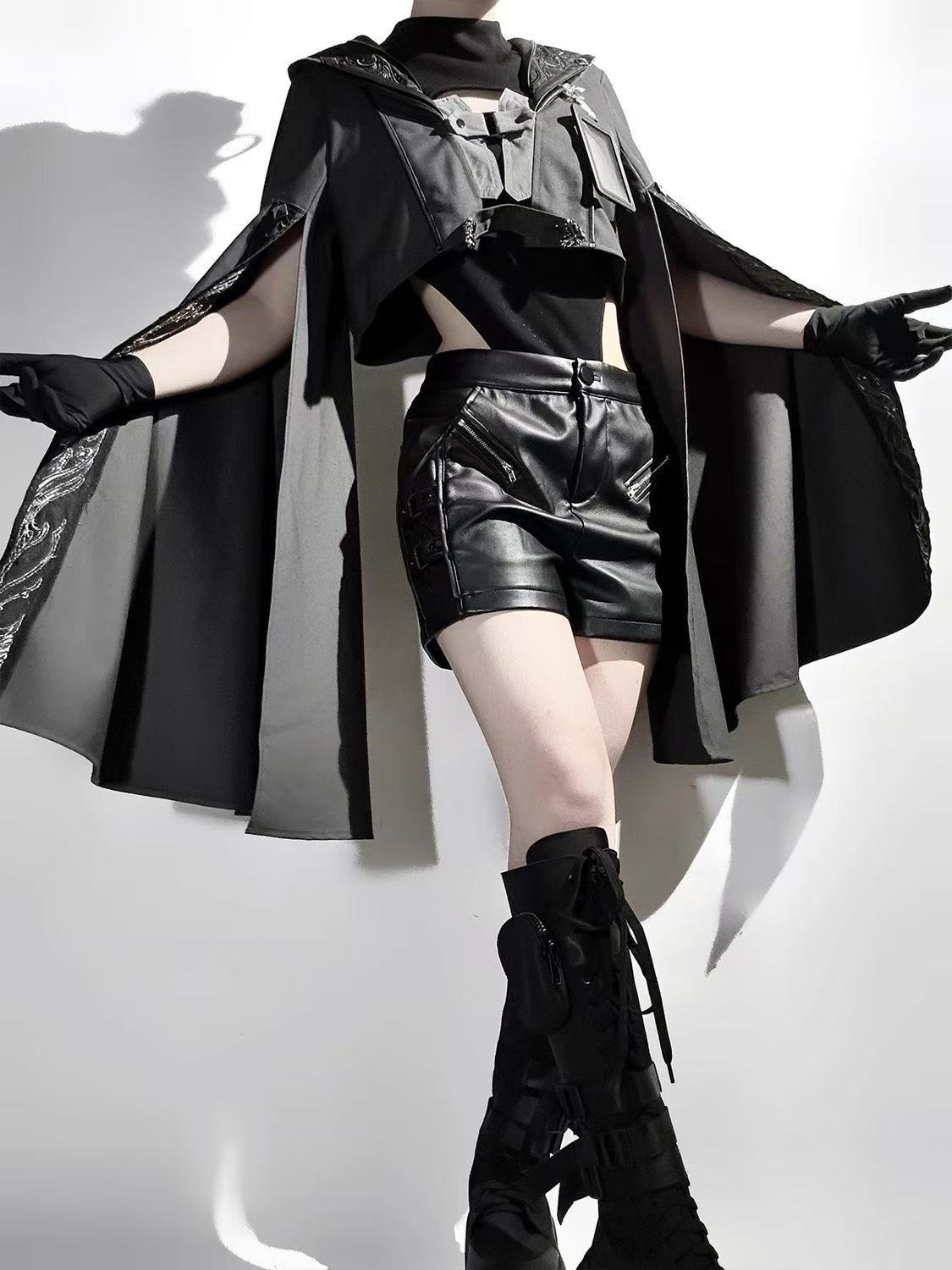 Dark Black Gothic Costume Wome - Street Fashion In Chinese avaliação e preço