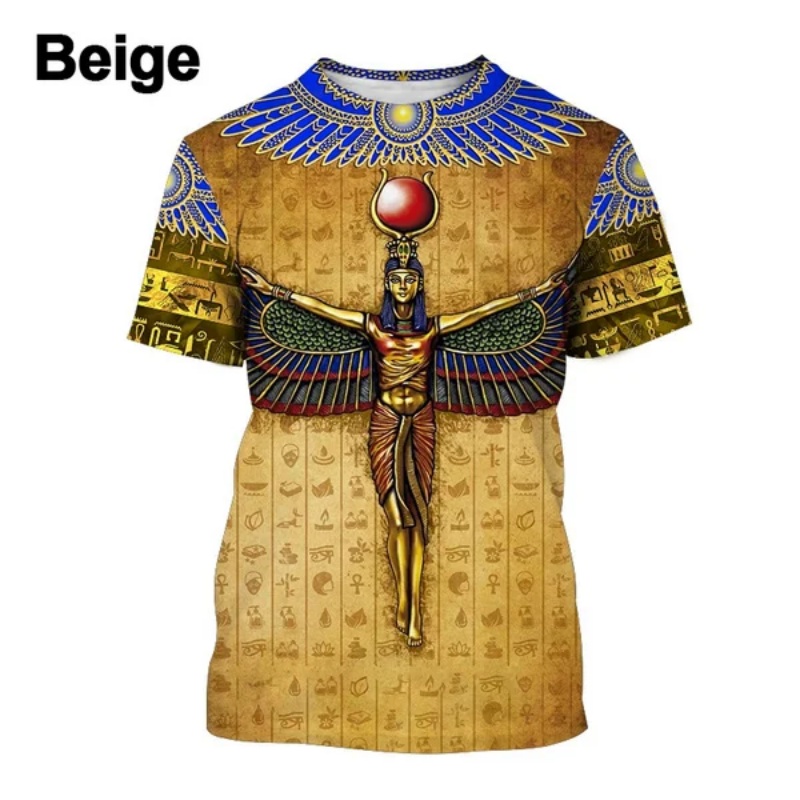 3D Printed Pharaoh Anubis T-Sh - Street Fashion Egypt avaliação e preço