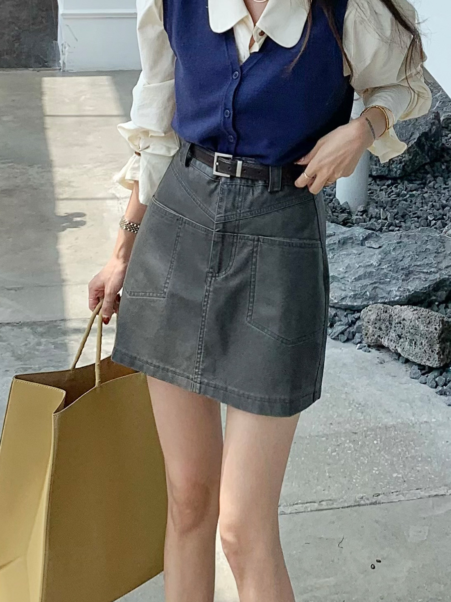 High Waist PU Leather  Skirt W - Street Fashion Now avaliação e preço