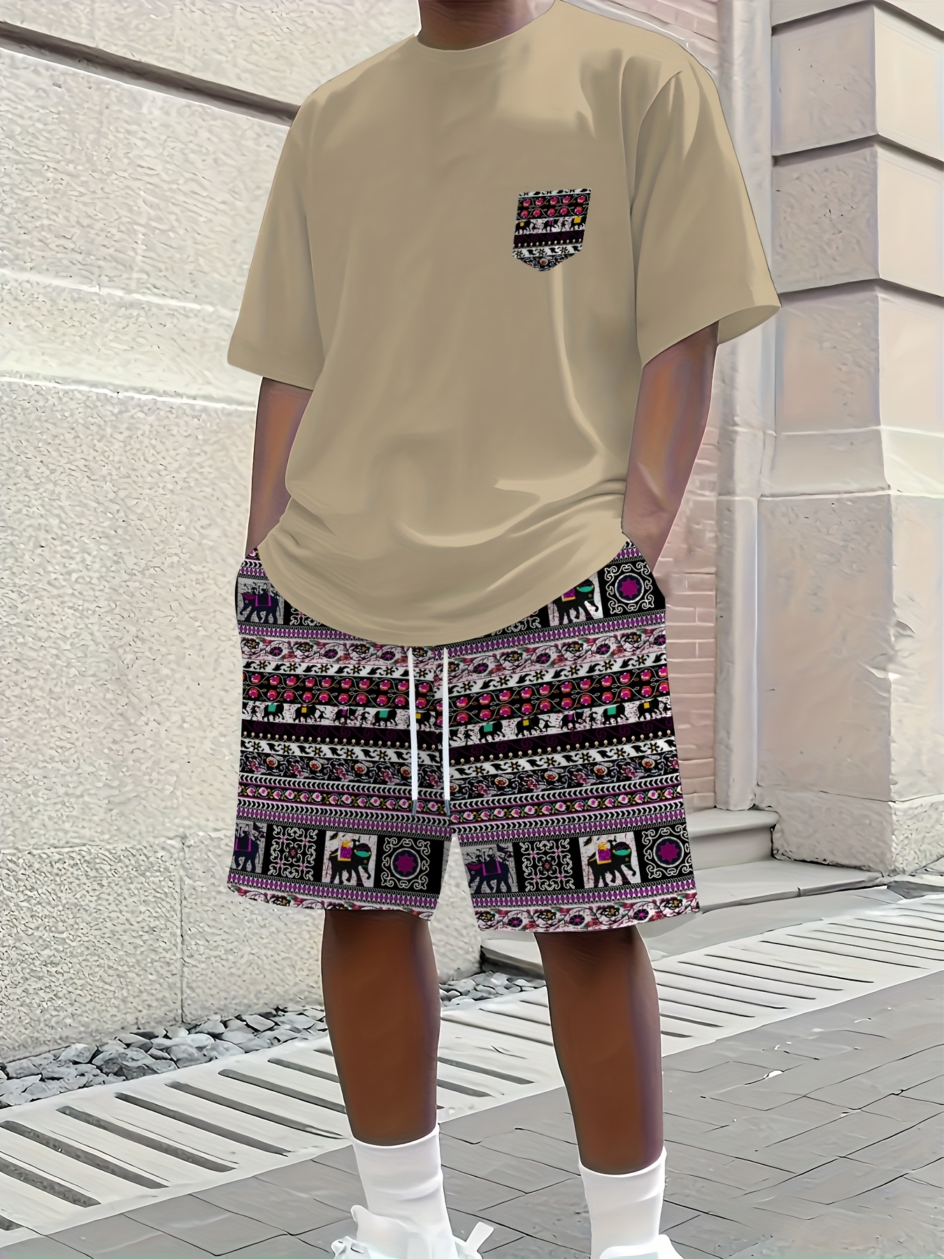 2026 Summer New Men's Short-Sl - Street Fashion For 2026 avaliação e preço