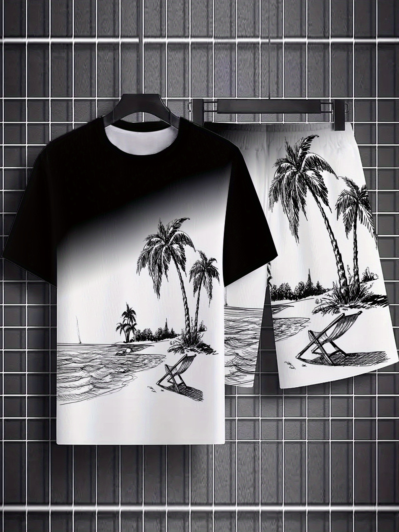 2026 Summer New Men's Short-Sl - Street Fashion For 2026 avaliação e preço