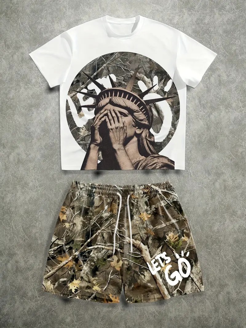 The 2026 Summer New men's Set  - Street Fashion In China avaliação e preço