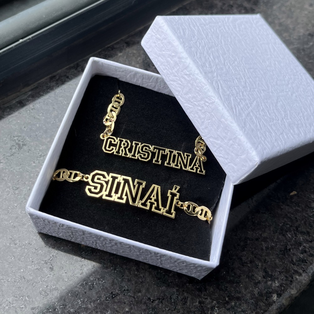 DUOYING Custom Name Hollow Nec - Street Fashion Necklace avaliação e preço