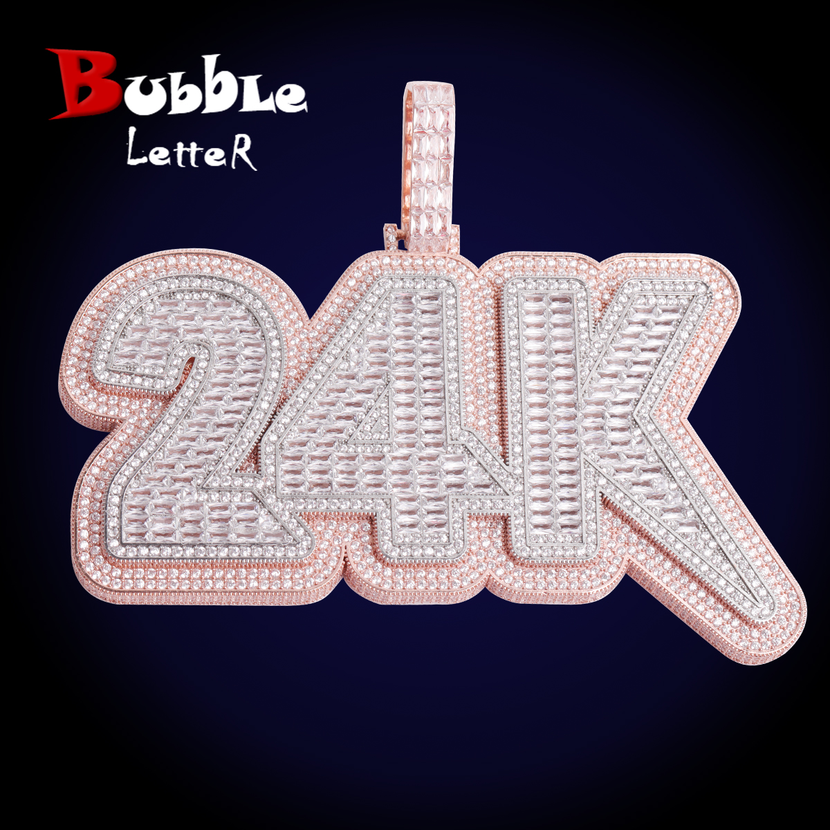 Bubble Letter Customized Name  - Street Fashion Necklace avaliação e preço