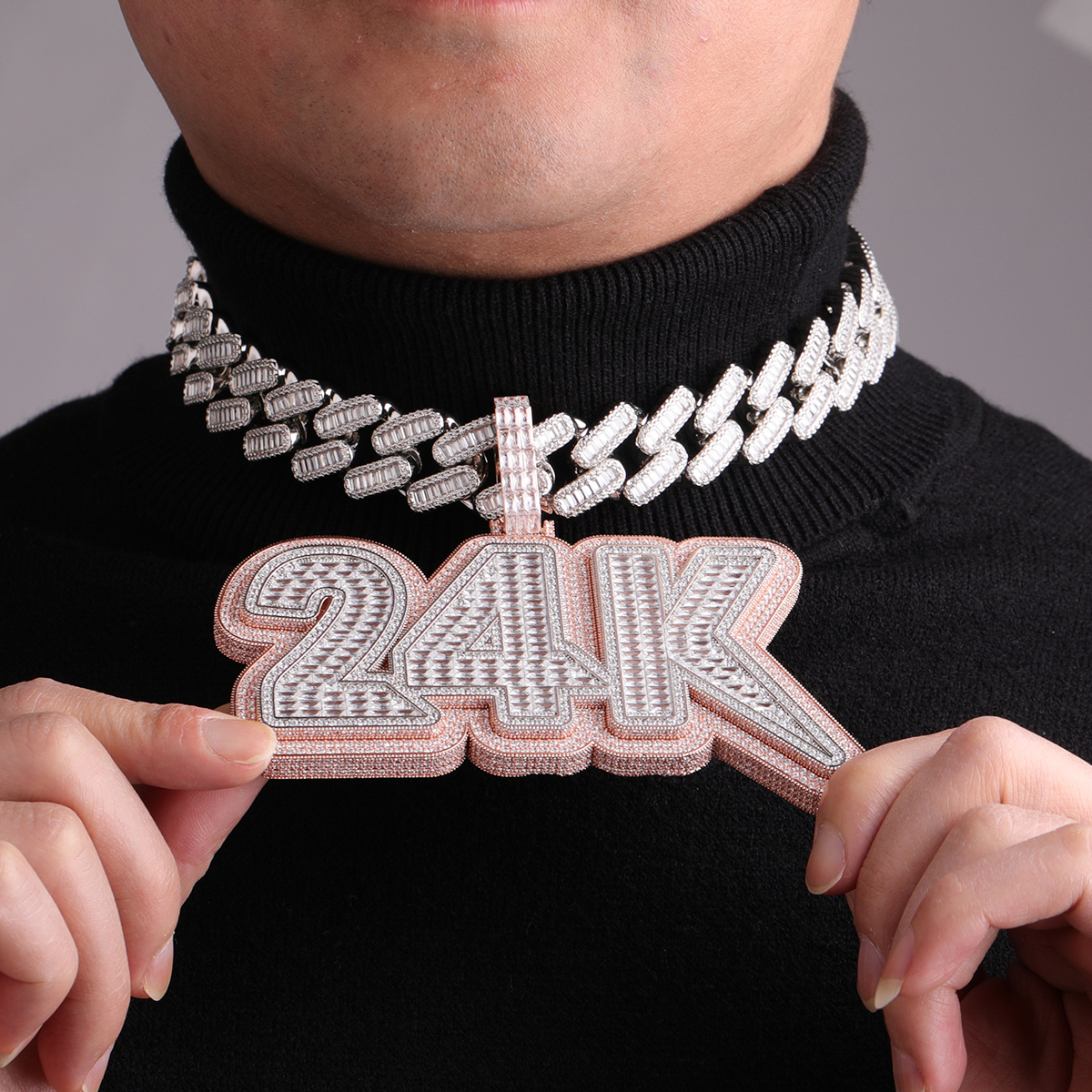 Bubble Letter Customized Name  - Street Fashion Necklace avaliação e preço