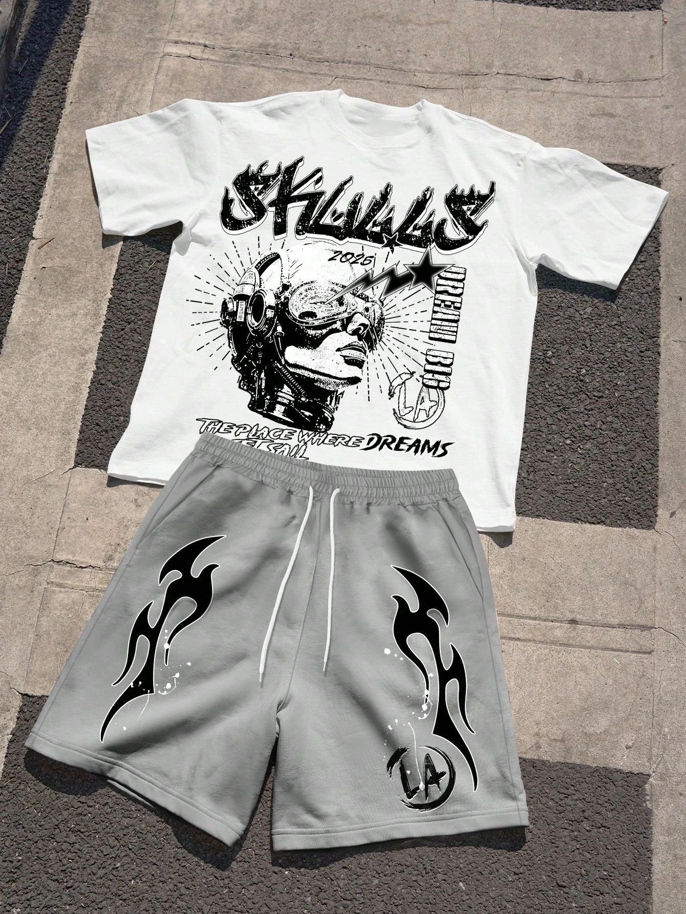2026 Summer New Men's Short-Sl - Street Fashion For 2026 avaliação e preço