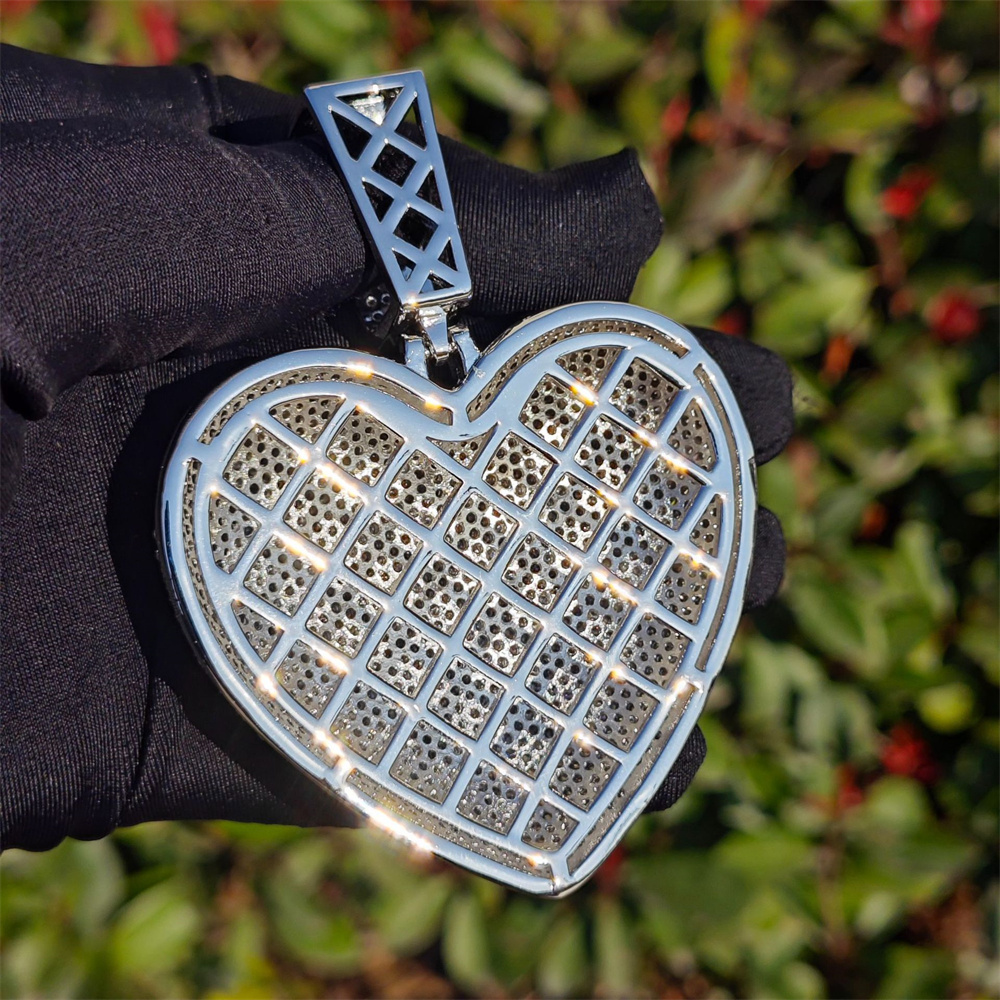 Anztilam BIG HEART Iced Out Pe - Street Fashion Necklace avaliação e preço