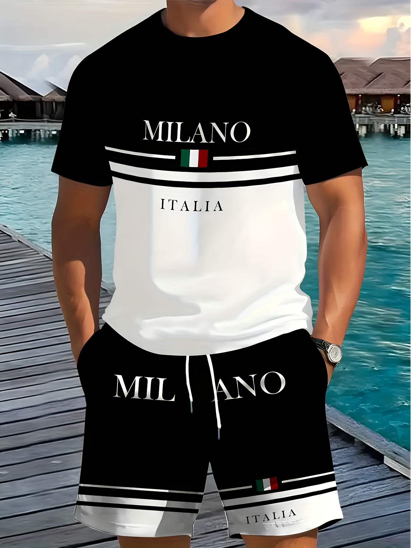 2026 Summer New Men's Short-Sl - Street Fashion For 2026 avaliação e preço