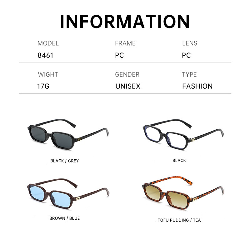 New Small Square Frame Sunglas - Street Fashion High End avaliação e preço