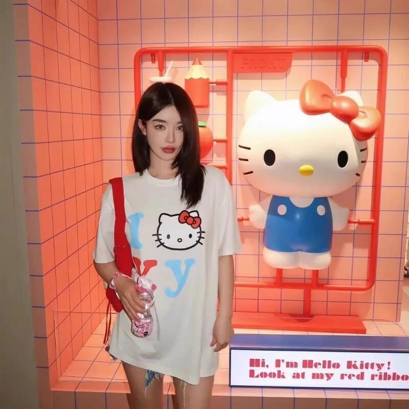 Short-Sleeved Sanrio Summer Pu - Street For Fashion avaliação e preço