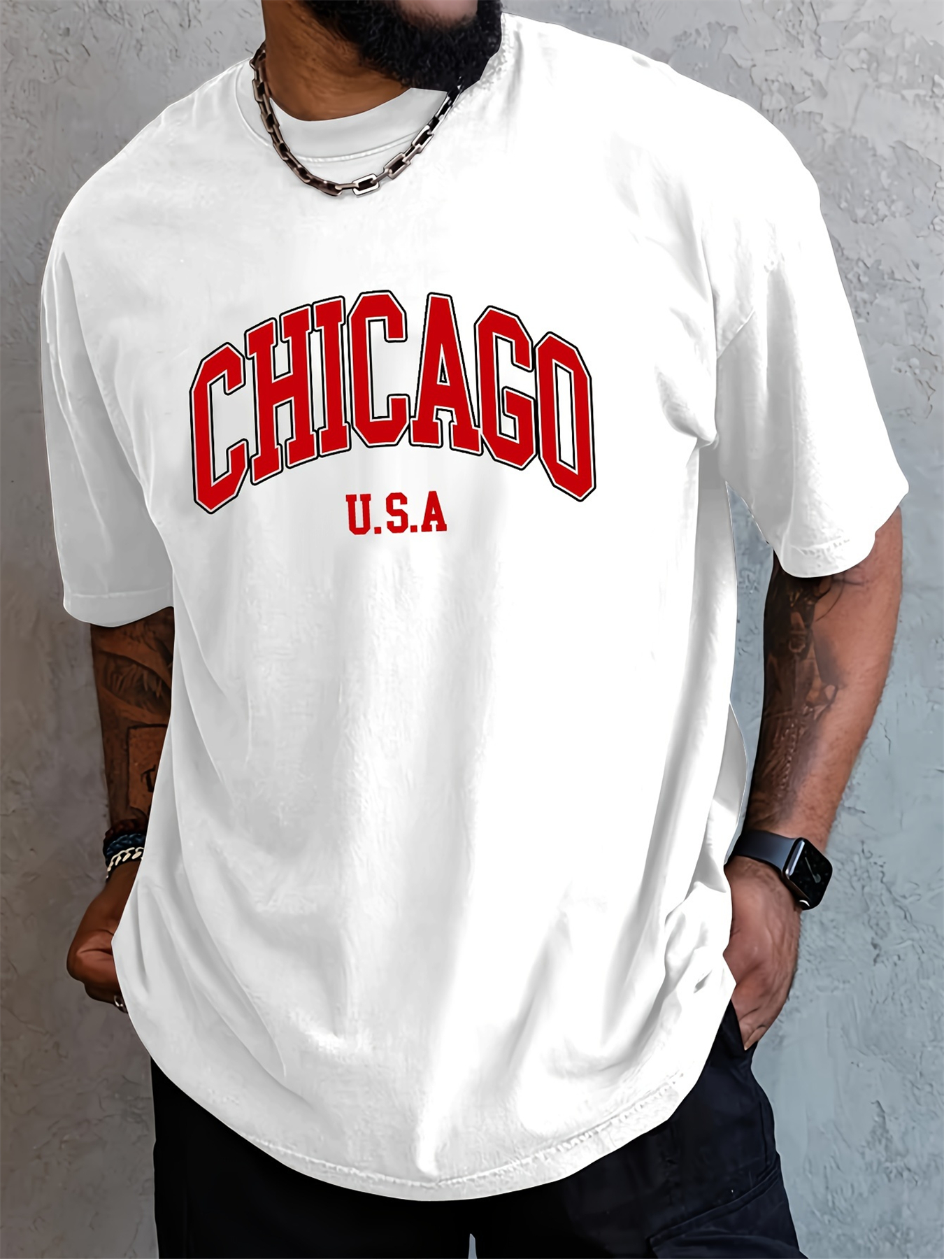 Men's summer 100 cotton fashio - Street Fashion Chicago avaliação e preço