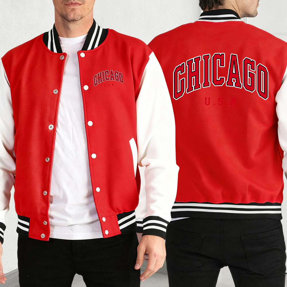 Chicago Usa Words Print Man Co - Street Fashion Chicago avaliação e preço