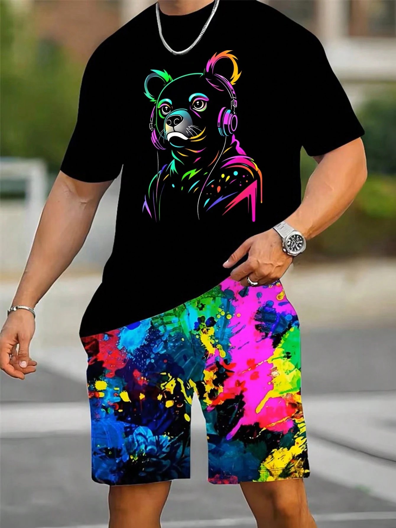 2026 Summer New Men's Short-Sl - Street Fashion In China avaliação e preço