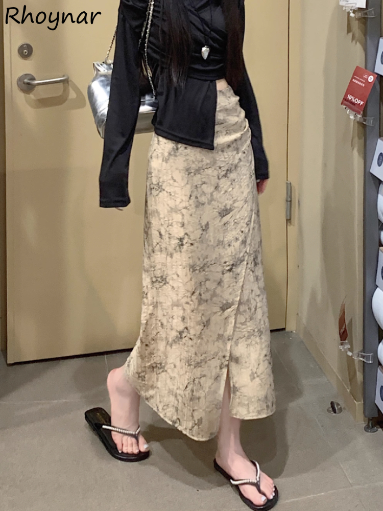Print Skirts Women Vintage Sum - Street Fashion In Chinese avaliação e preço