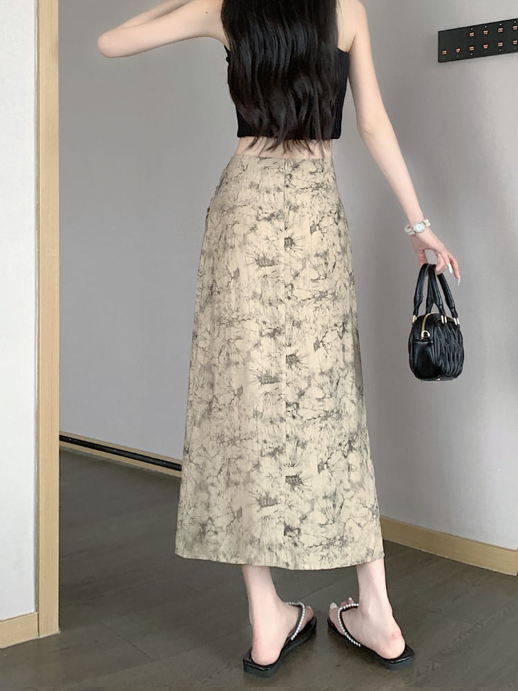 Print Skirts Women Vintage Sum - Street Fashion In Chinese avaliação e preço