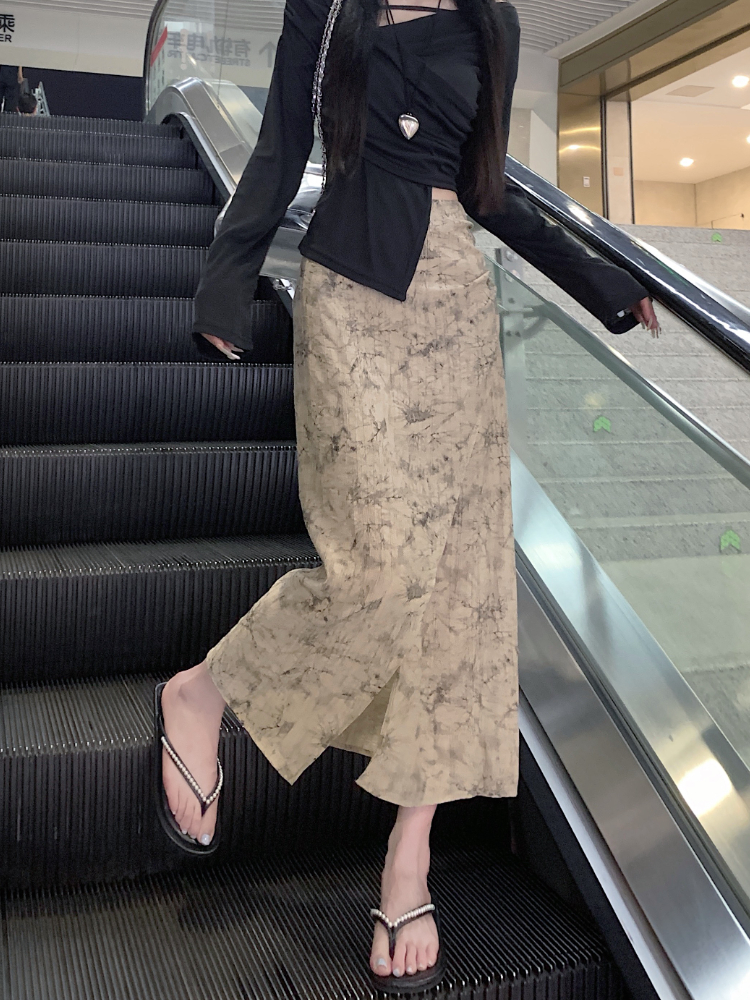 Print Skirts Women Vintage Sum - Street Fashion In Chinese avaliação e preço